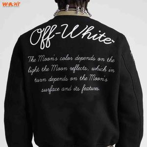 Veste en cuir de laine noire véritable pour hommes Varsity avec col montant Letterman Baseball Design saison d'hiver appropriée - Product Image 3