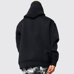Top vente 400gsm 100% coton pull sweat hommes lourds sweats à capuche surdimensionnés avec Logo personnalisé Streetwear pour garçons en hiver - Product Image 6