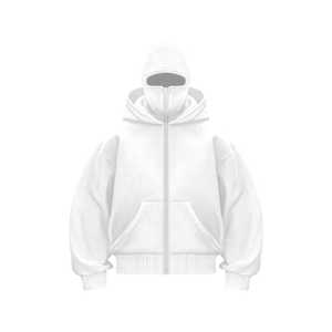 Sudaderas con Capucha Personalizadas para Hombre, 100% Algodón, Gruesas, Extra Grandes, con Doble Cremallera y Hombros Caídos - Product Image 3