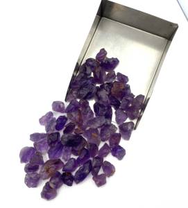 Pierre brute d'améthyste brésilienne naturelle, cristal de quartz violet brut, cristal de quartz violet brut naturel pour la découpe et les bijoux fins - Product Image 5