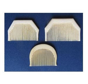 Peine para el Cabello de Hueso de Búfalo Vikingo Hecho a Mano de Alta Calidad, Estilo de Flor Tallada, Ágata de la India, Hueso Natural, Masaje de Cabeza, Peine Común - Product Image 1