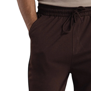 Mens Solid <b>Straight</b> <b>Leg</b> <b>Track</b> <b>Pants</b> Elastic Waist Drawstring Lounge Trousers Soft Stretch Casual Sweatpants Relaxed Fit Pockets - Product Image 5