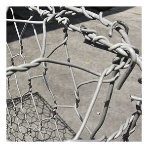 Gabones galvanizados recubiertos de PVC EcoEase, cestas de cercado de muro de contención de control de erosión económicas, jardines de malla de alambre Hexagonal