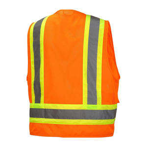 Men's High Quality <b>Reflective</b> Safety Vest Customizable Work Wear <b>Top</b> Sale Adult Size with Logo Support - Product Image 2