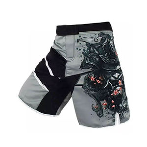 2026 nueva llegada hecha a medida 100% Spandex/poliéster sólido transpirable de secado rápido MMA Casual pantalones cortos de gimnasio para hombres - Product Image 6