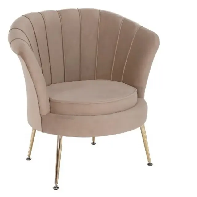 Günstige Samt Sessel Einzels ofa Stuhl Shell Form Samt Creme Schwarz Rosa Grün Sofa Holzrahmen Metall Bein Sessel