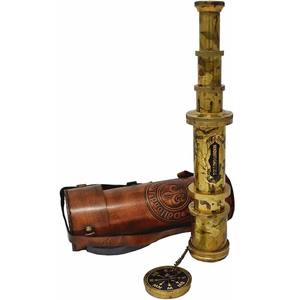 Vente chaude Vintage Laiton De Poche Maritime Spyglass avec Étui En Cuir pour Cadeaux et Décoration De Bureau À Domicile - Product Image 4