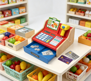 SALLY'S LOVE Houten Kinderkassa Speelgoed voor Kinderen & Kleuters - Product Image 2