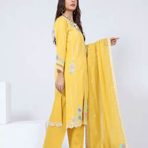 Vestido elegante Salwar Suit Punjabi Collection Pakistani Indian Women's Shalwar Kameez Producto a la venta - Product Image 6