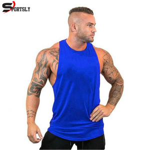 Logo personnalisé 100% coton débardeur course entraînement lâche vente en gros coupe décontracté hommes débardeurs pour hommes Fitness Gym - Product Image 3