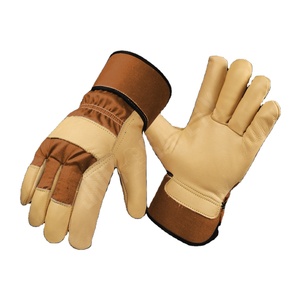 Gants de sécurité industriels en cuir pleine fleur grainé de vachette, modèle Canadian Rigger, avec protection anti-coupure intégrale de la paume et du pouce, très demandés - Product Image 4