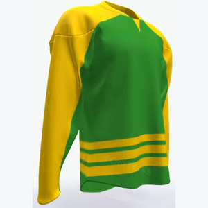 Maillot de hockey sur glace personnalisé grande taille, respirant, antibactérien, séchage rapide, avec lacets, design unique et tendance - Product Image 3