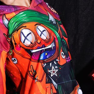 Sweat à capuche personnalisé imprimé en 3D-Graphiques vibrants de haute qualité, idéal pour les fêtes à thème d'Halloween et les tenues décontractées - Product Image 5