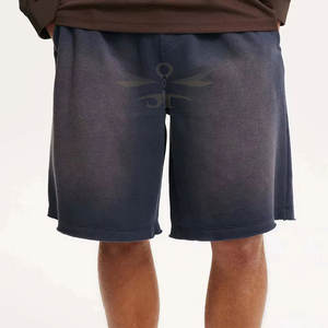 Shorts de décoloration solaire pour hommes en coton avec logo imprimé personnalisé pour adultes Shorts de décoloration solaire pour hommes fabriqués au Pakistan de taille - Product Image 3