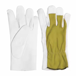 Gants de construction en cuir de chèvre durables personnalisables anti-épine abrasion résistant à la chaleur équipement de sécurité de protection personnelle - Product Image 6