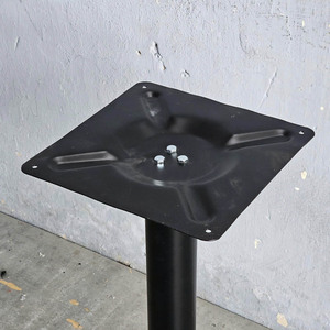Base de table basse ronde de style industriel en fer de 39 cm, durable, en bois de manguier et ciment, mobilier traditionnel pour salon - CHBCF021 - Product Image 4