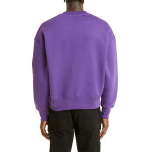 Unisex <b>Purple</b> Crewneck Sweatshirt Heavyweight Fleece Pullover Blank Streetwear Top Streetwear Sweat <b>shirt</b> For <b>Men</b> - Product Image 5