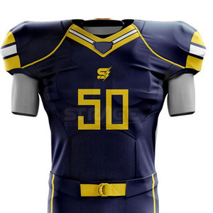 Uniforme de football américain durable avec manches courtes, respirant, évacuant l'humidité, grande taille, séchage rapide, facile à porter - Product Image 3