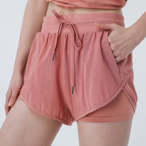 Pantalones Cortos Deportivos Casuales para Mujer, para Yoga y Running, Hechos a Medida, Transpirables, de Secado Rápido, Ligeros, Tallas Grandes, Capa Base, de Fábrica - Product Image 5