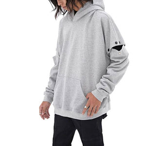 เสื้อฮู้ดแขนถอดออกได้สำหรับผู้ชายขนาดผู้ใหญ่เสื้อลำลองแบบใหม่ - Product Image 4