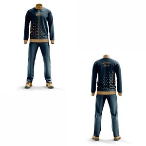 ชุดกีฬาวอร์มออกกำลังกายแบบรูดซิปเต็มดีไซน์ผลิตจากผู้ผลิต OEM - Product Image 3