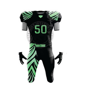 ชุดยูนิฟอร์มอเมริกันฟุตบอลสำหรับผู้ชาย พร้อมเสื้อเจอร์ซีย์และกางเกงที่ทนทาน ผลิตจากผ้าที่ระบายอากาศได้ดี เหมาะสำหรับทีม - Product Image 1