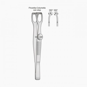 Fabriqué par des professionnels OEM ODM évider Cottle Columella Forceps Instruments médicaux généraux Vente chaude pour les cèpes - Product Image 1