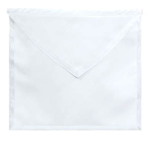2025 Apprentice Apron In Real <b>White</b> <b>Leather</b> - Product Image 1