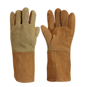 Gants de soudage en nylon de qualité supérieure, respirants, haute protection, confortables, avec poignées antidérapantes, manchette élastique, épaisseur 9 oz - Product Image 1