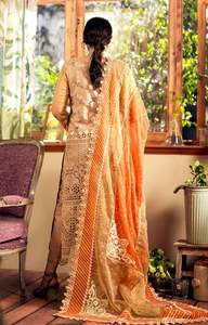 Ropa étnica afgana tradicional de Salwar Kameez de seda elegante afgana tradicional para mujer personalizada del fabricante a la venta-523 - Product Image 5