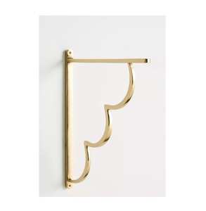 Support d'étagère en fer décoratif élégant adapté aux intérieurs de maison élégants cuisines salles de bains et écrans muraux - Product Image 1