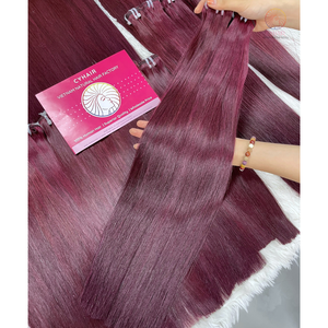 Nouveauté Cheveux Vietnamiens Bruts Vente en Gros Double Qualité Vierge Double Os Dessiné Cheveux Raides Paquets de Cheveux Bruts Vietnamiens - Product Image 1