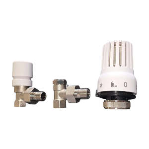 HM Electric <b>Thermostatic</b> Valve Nickel Plated Brass Ball Structure Radiator Connection 3/8 <b>Thermostatic</b> Head Water <b>Control</b> Energy - Product Image 5