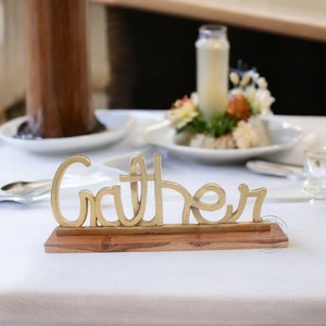 Elegant "Dream" Decorative <b>Sign</b> with Wooden Base Inspirational Home Decor Piece for Living Room or Bedroom Styling - Product Image 2