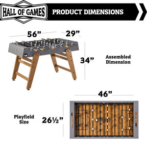 Mesa de Futbolín Kinwood de 56 Pulgadas, Elegante y Duradera, Ideal para Entretenimiento en Interiores, Noches de Juego en Casa y Diversión en Fiestas, de la India - Product Image 3