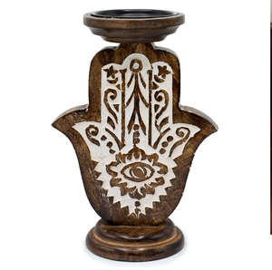 Bougeoir en bois en forme d'étoile texture en bois naturel s'adapte aux intérieurs modernes et propres parfaitement disponibles au prix de gros - Product Image 5