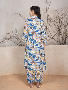 Ensemble en viscose rayonne 100 % imprimé floral à manches longues pour femme, tenue quotidienne modeste, lavable, meilleur prix, directement de l'usine - Product Image 3