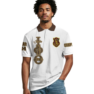Polo pour homme Iota Phi Theta 1963, brodé, style universitaire grec, en coton, style Ivy League - Product Image 4