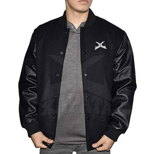 Chaqueta de Lana/Cuero Personalizada de Alta Calidad para Hombre, con Cuello Alto, Transpirable, Informal para Invierno, Servicio OEM, Estilo Letterman - Product Image 2