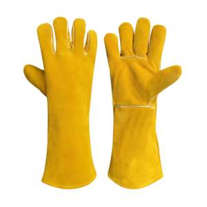 Gants de soudage Tig en peau de vache en cuir résistant aux hautes températures spécial Anti-brûlure gants de soudeur de protection - Product Image 5
