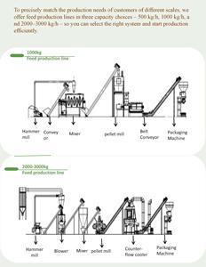 Ligne de production de granulés d'aliments pour animaux, moteur électrique, broyage efficace en acier, structure durable, fonctionnement intelligent - Product Image 4