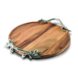 Bandeja de Metal de diseño hecho a mano, forma personalizada, vajilla de Metal, decoración de mesa, bandeja de servicio, cocina, Catering usado - Product Image 6