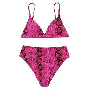 Maillots de bain bikini deux pièces en tissu respirant pour femmes, impression par sublimation, été, plage, fabricant OEM personnalisé - Product Image 2