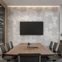 Panneau mural en mousse rembourrée hexagonale 3D, décoration acoustique artistique, rembourrage doux pour chambre à coucher, salon, hôtel, bar