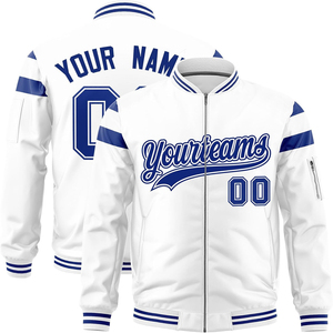 Oversized <b>Bomber</b> <b>Varsity</b> <b>Jacket</b> Satin Zip Up Closure Hip Hop Streetwear Contrast Colors Embroidery <b>Jacket</b> for <b>Men</b> - Product Image 4