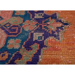 Vintage Jaipur Rugs US Pae-2504 <b>Red</b> Orange Hand Knotted Wool Large Area Medallion Pattern 9x12 for Home Living Room Decorations - Product Image 3