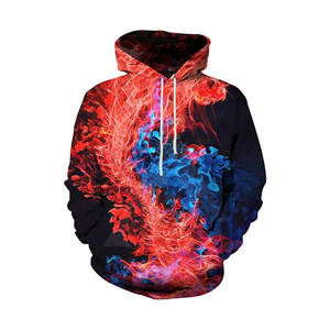 Nueva llegada de los hombres 3D impreso invierno pulóver Sudadera con capucha de alta calidad Casual sólido duradero polar lavado con capucha Logotipo de Color personalizado - Product Image 1