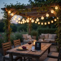 Guirlandes lumineuses de jardin d'extérieur G50, lumières LED en forme de globe, lumières suspendues étanches pour le camping, la terrasse, la maison, la cour, le balcon, les fêtes