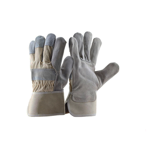 Gants de gréement en cuir de vache fendu canadien de qualité Gants de jardinage et de travail à usage quotidien - Product Image 3