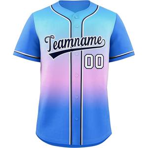 Jersey de béisbol con botones Uniforme de softbol personalizado Sublimación Gráfico Diseño impreso Bordado Malla Tackle Sarga Nombre Fit - Product Image 3